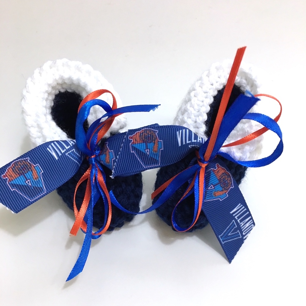 Villanova University WILDCAT Handmade Baby Booties *NEW*